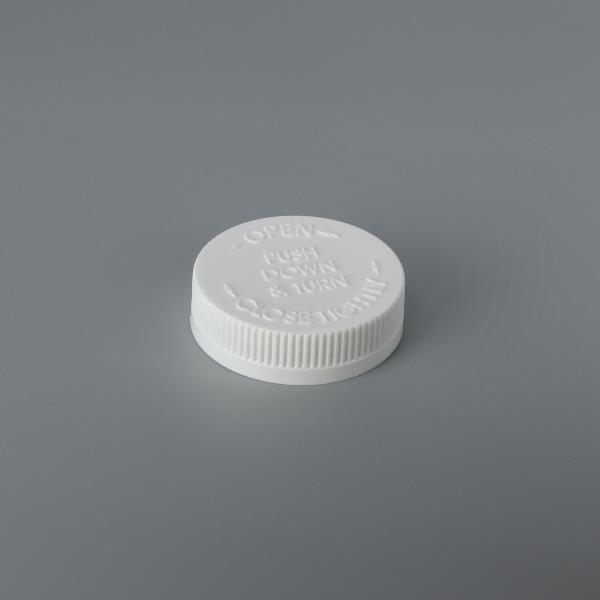 Embossed 53mm Child-resistant Push Down and Turn Closure - PD053