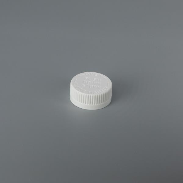 Debossed 33mm Child-resistant Push Down and Turn Closure - DB033