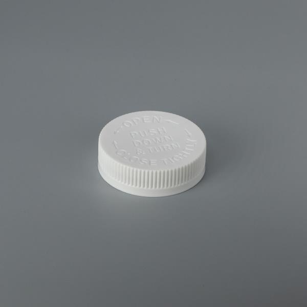 Debossed 53mm Child-resistant Push Down and Turn Closure - DB053