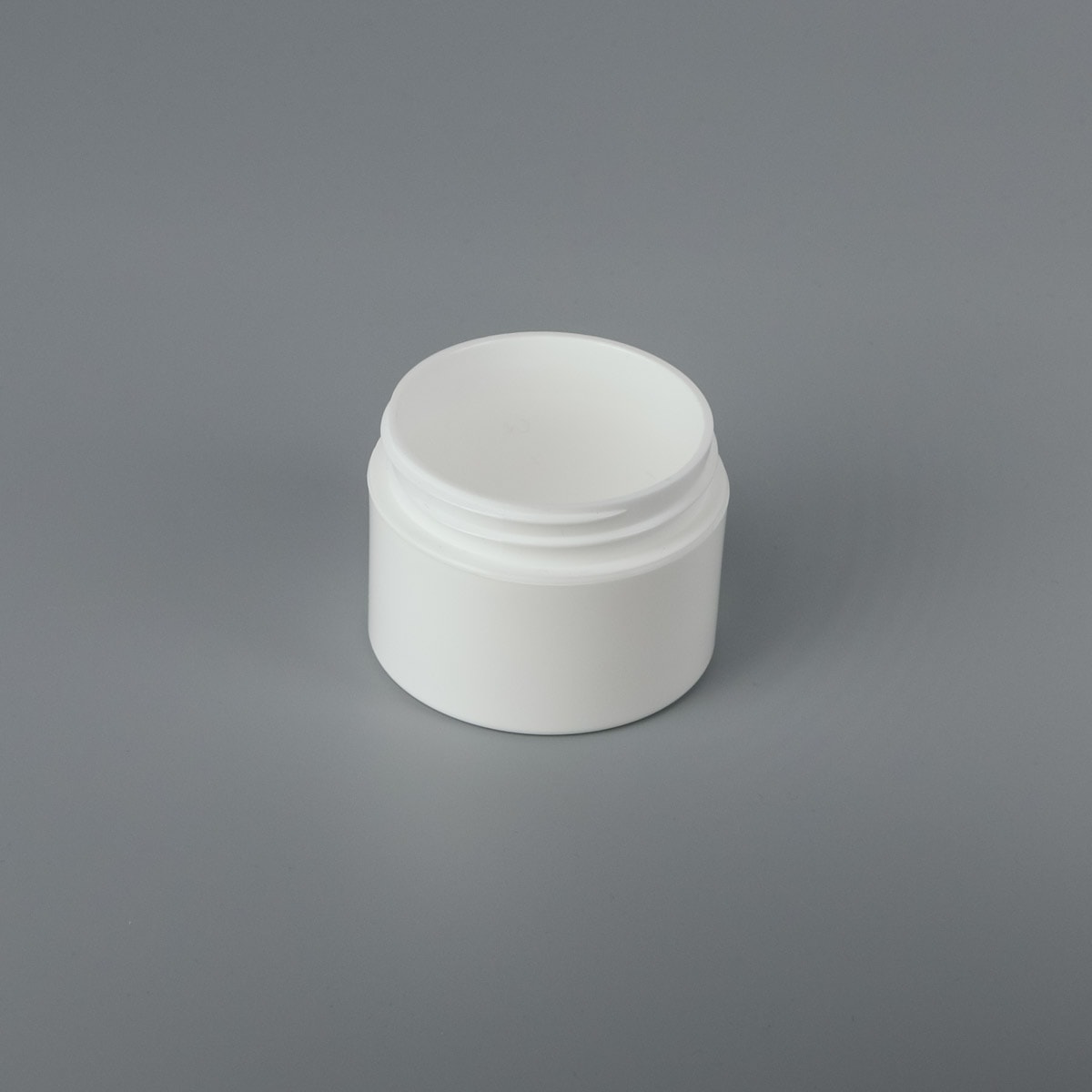 58mm Two Ounce Plastic Double Wall Square Jar 032058DS