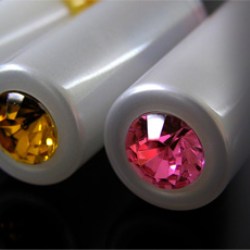 Diamante lip balm packaging