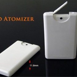 Business card atomizer