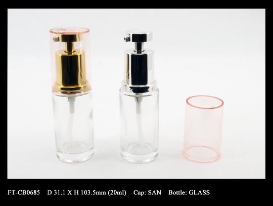 Lotion pump glass bottle FT-CB0685