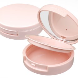 Makeup Compact Round: 2-tier