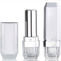 Lipstick packaging with transparent base