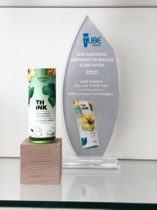 Giflor celebrates category win for Tube of the Year 2021 with Just Colors Eco Low Profile Cap
