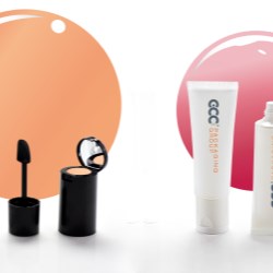 Cosmetic Packaging with Flip-Top Cap