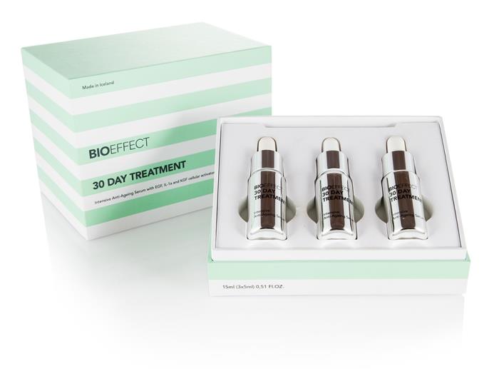 BioEffect 30 Day Treatment, an excellent and intense formula in premium, trendsetting packaging by Virospack