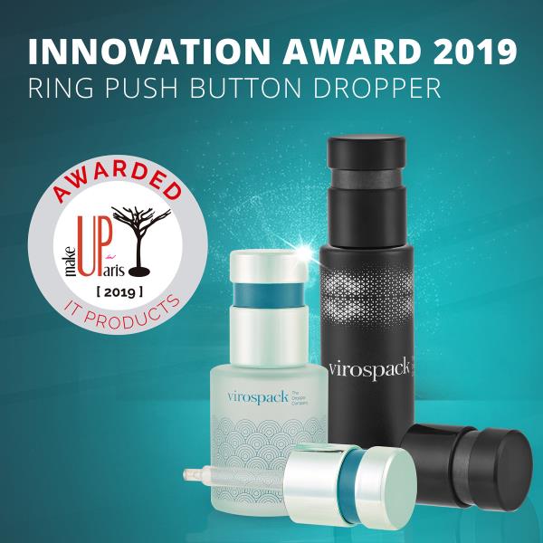 Virospacks Ring Push Button Dropper awarded Best Innovation 2019 in Paris