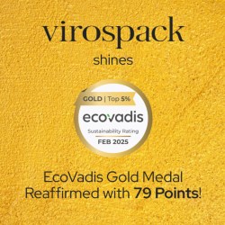 Virospack Shines: EcoVadis Gold Medal Reaffirmed with 79 Points!