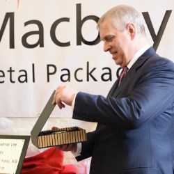 His Royal Highness, The Duke of York, KG, visits Macbey