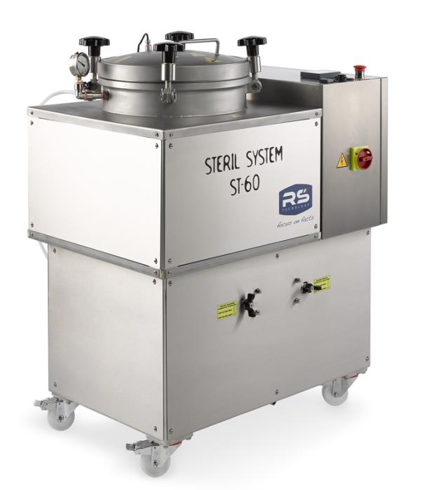 MCM emballages present the new pasteurizer/autoclave sterilizer automates multifunction stainless steel 60 liters, models st-60.