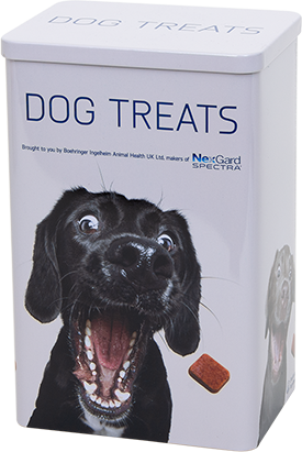 Rectangular Tins for Dog Biscuits & Treats
