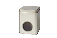 Aluminium tins with window