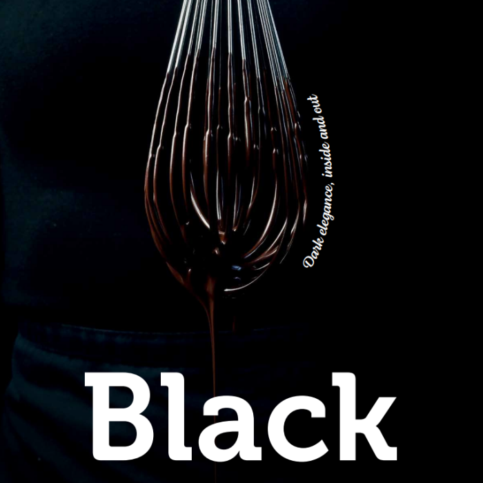 Black Color Tins