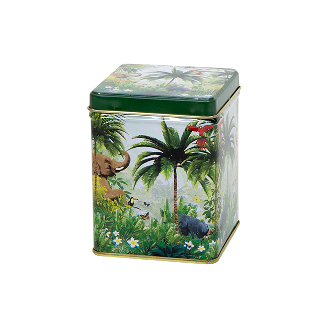 100 g square tin with slip lid