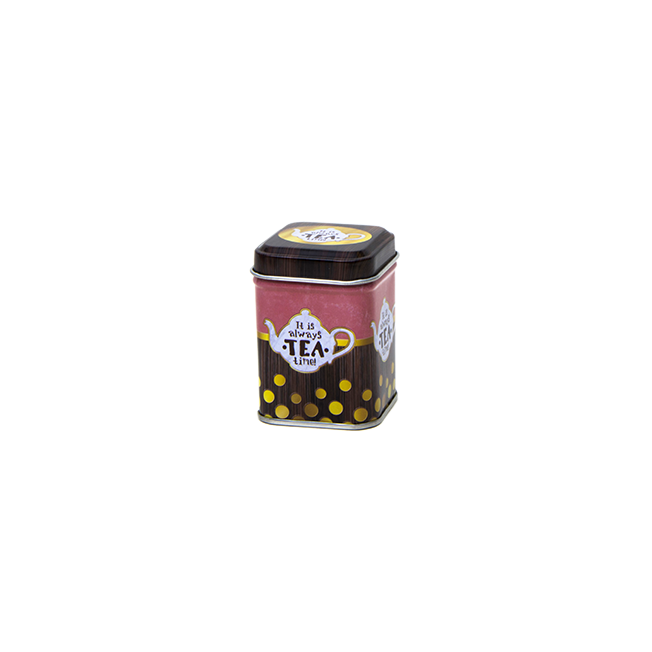Square tin 25 g with slip lid