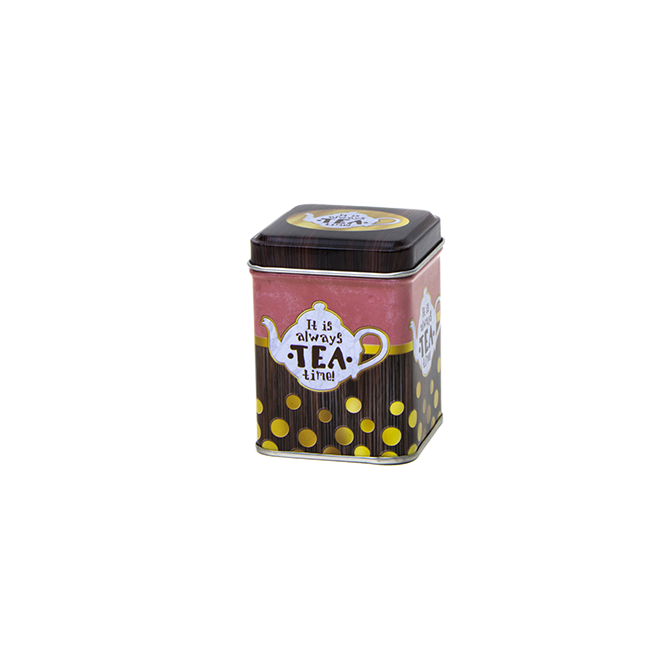 Square tin 50 g with slip lid