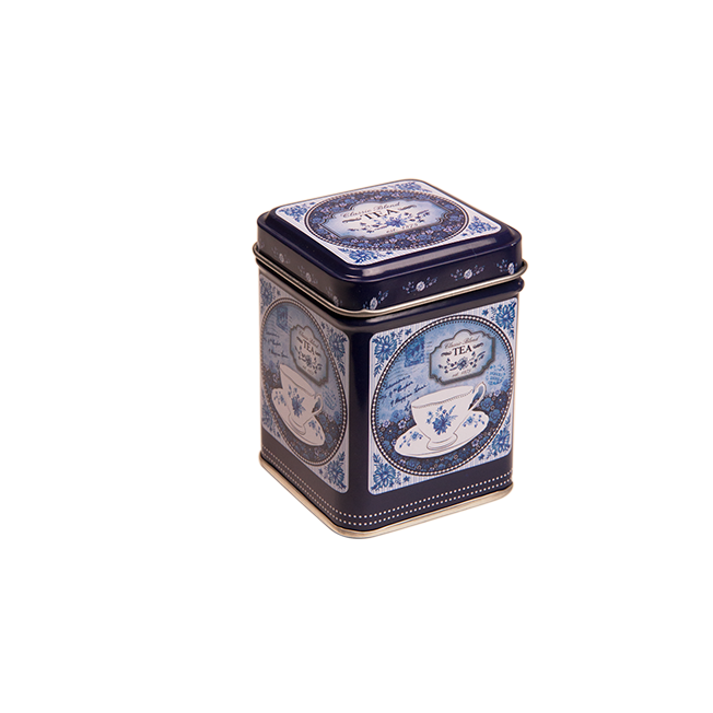 Square tin 50 g with sliplid