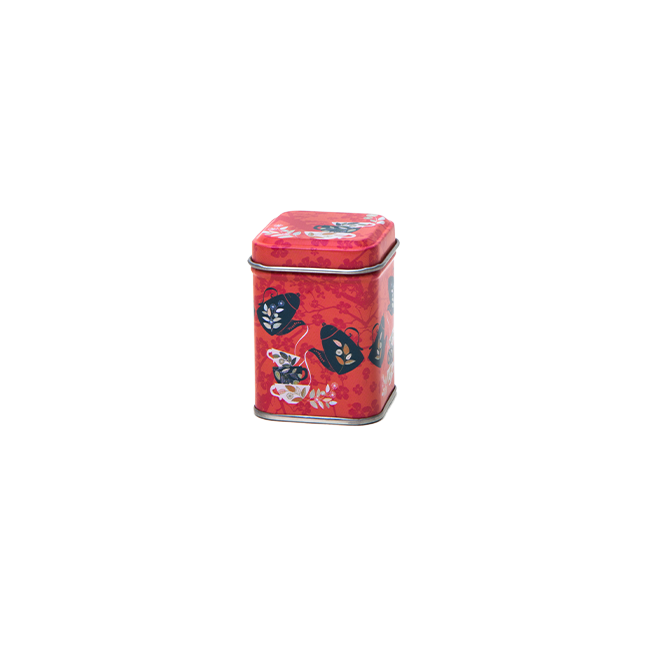 Square tin 25 g with slip lid