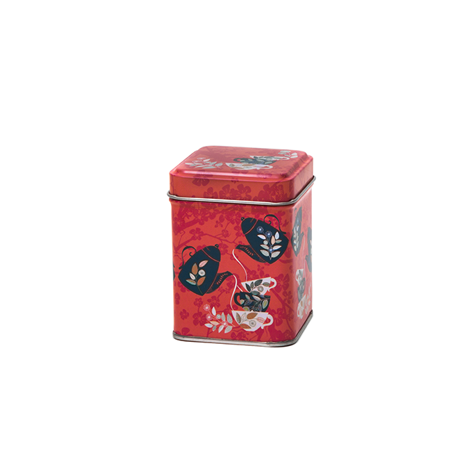 Square tin 50 g with sliplid