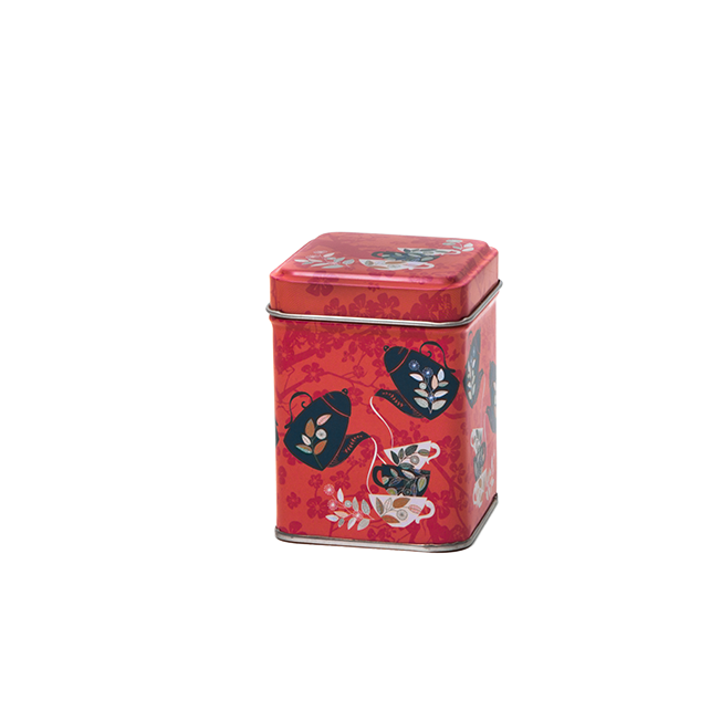 Square tin 50 g with sliplid