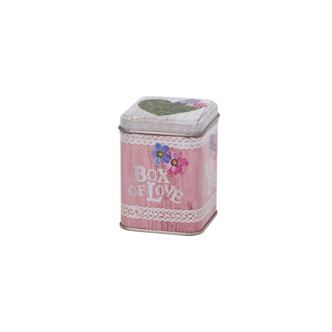 50 g square tin with slip lid