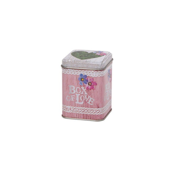50 g square tin with slip lid