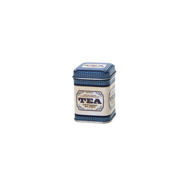Square tin 25 g with slip lid