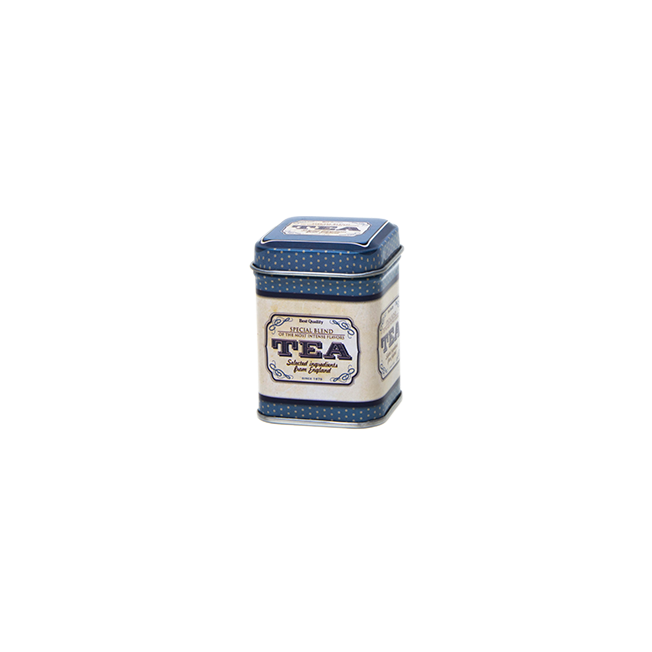 Square tin 25 g with slip lid