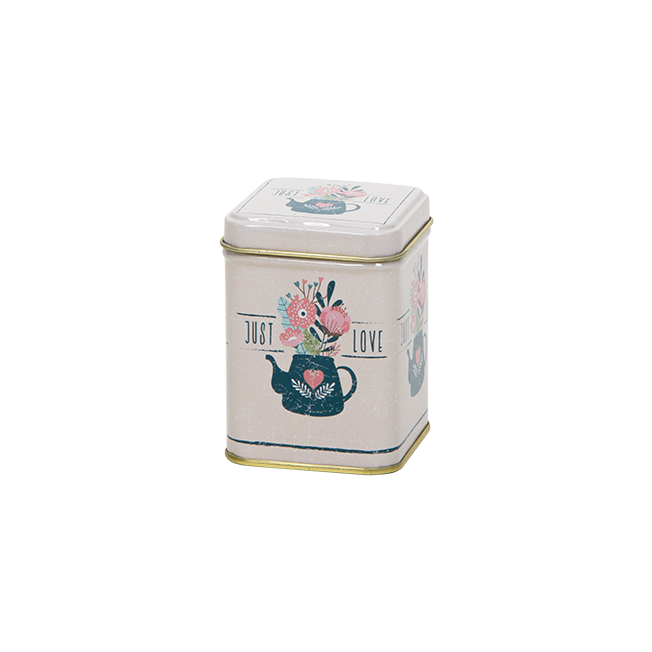 50 g square tin with slip lid