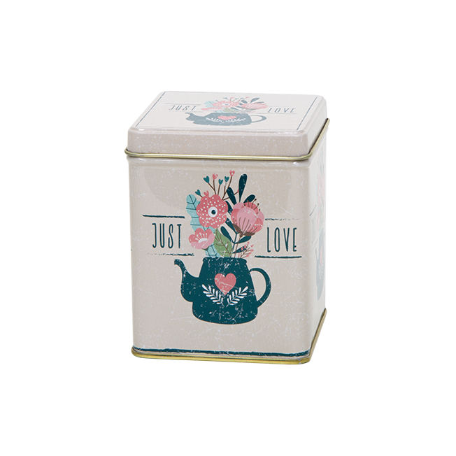 100 g square tin with slip lid