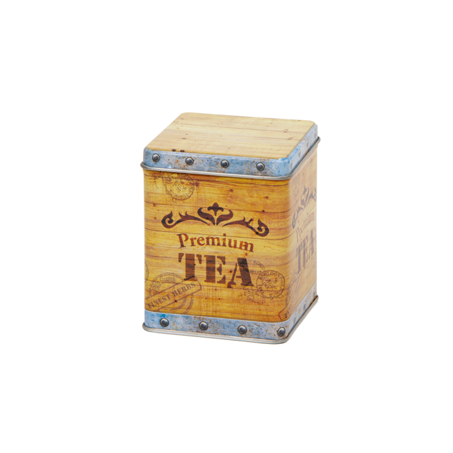 100 g square tin with hinged lid