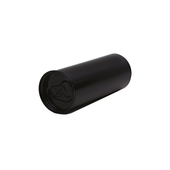 Beverage can with push-in lid