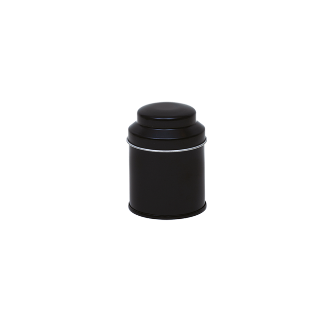 Round tin with domed lid, small