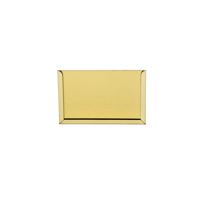 Rectangular Tin - Label Holder (Gold)