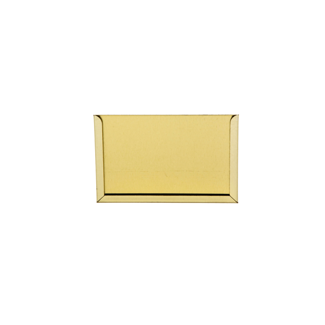 Rectangular Tin - Label Holder (Gold)