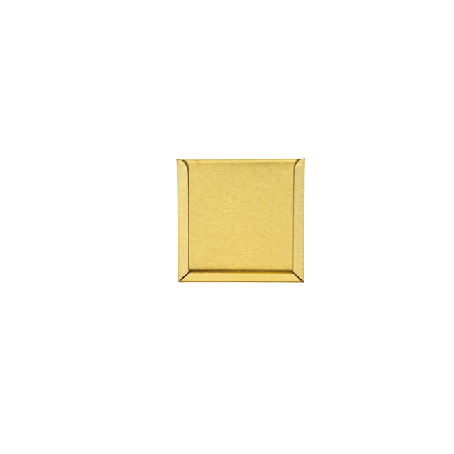 Square Tin - Label Holder, Small (Gold)