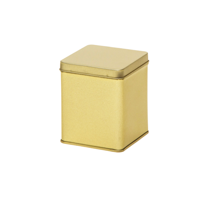 Square Tin 100 g With Hinged Lid