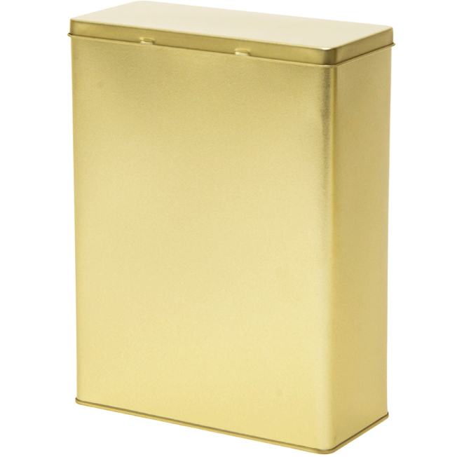 Rectangular Tin 1.25 kg With Hinged Lid