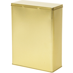 Rectangular Tin 1.25 kg With Hinged Lid