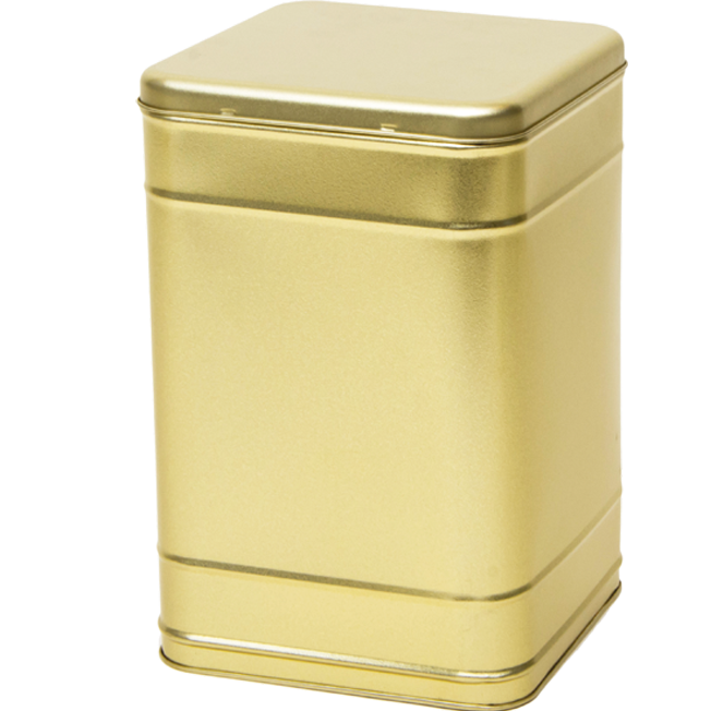Square Tin 2 kg With Hinged Lid