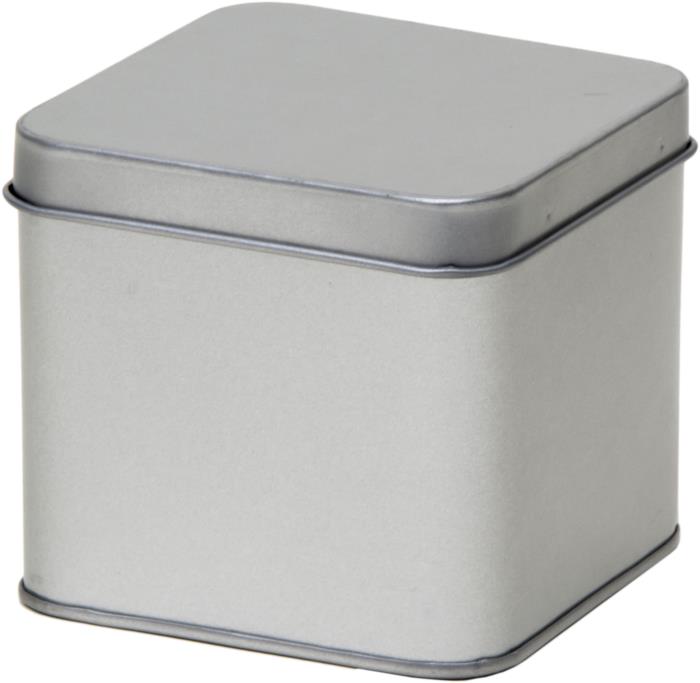 Square tin with slip lid
