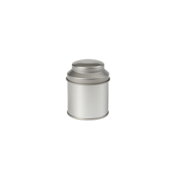 Round tin with domed lid, small