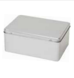Rectangular storage tin