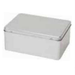 Rectangular storage tin