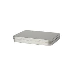 Rectangular tin A6 with hinged lid