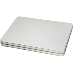 Rectangular tin A4 with hinged lid