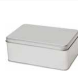 Rectangular tin - biscuit tin