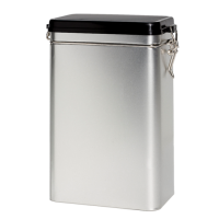 Rectangular tin 500 g with clip closure